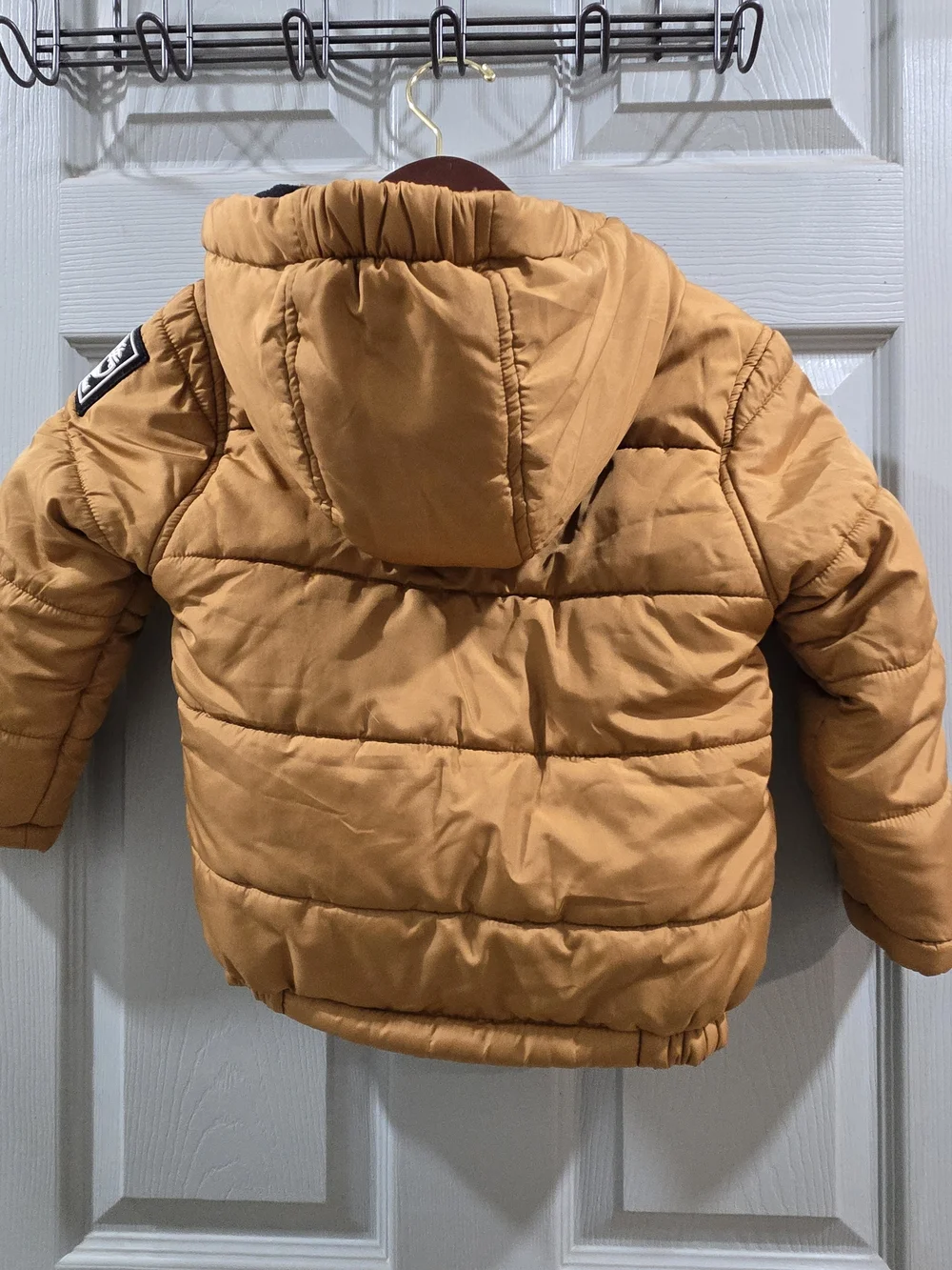 Timberland Kids Hooded Puffer Jacket - Tan